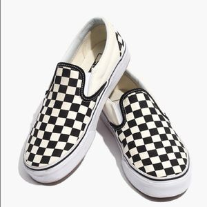 Checkered vans in men and women